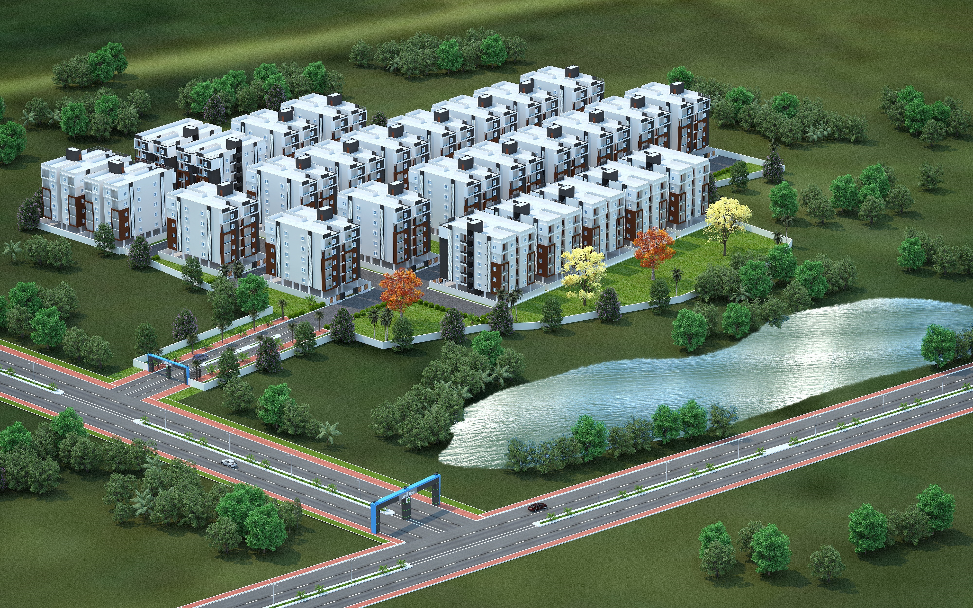 GreenMetro's Tulasi LakeFront, Premium Apartments in Suraram